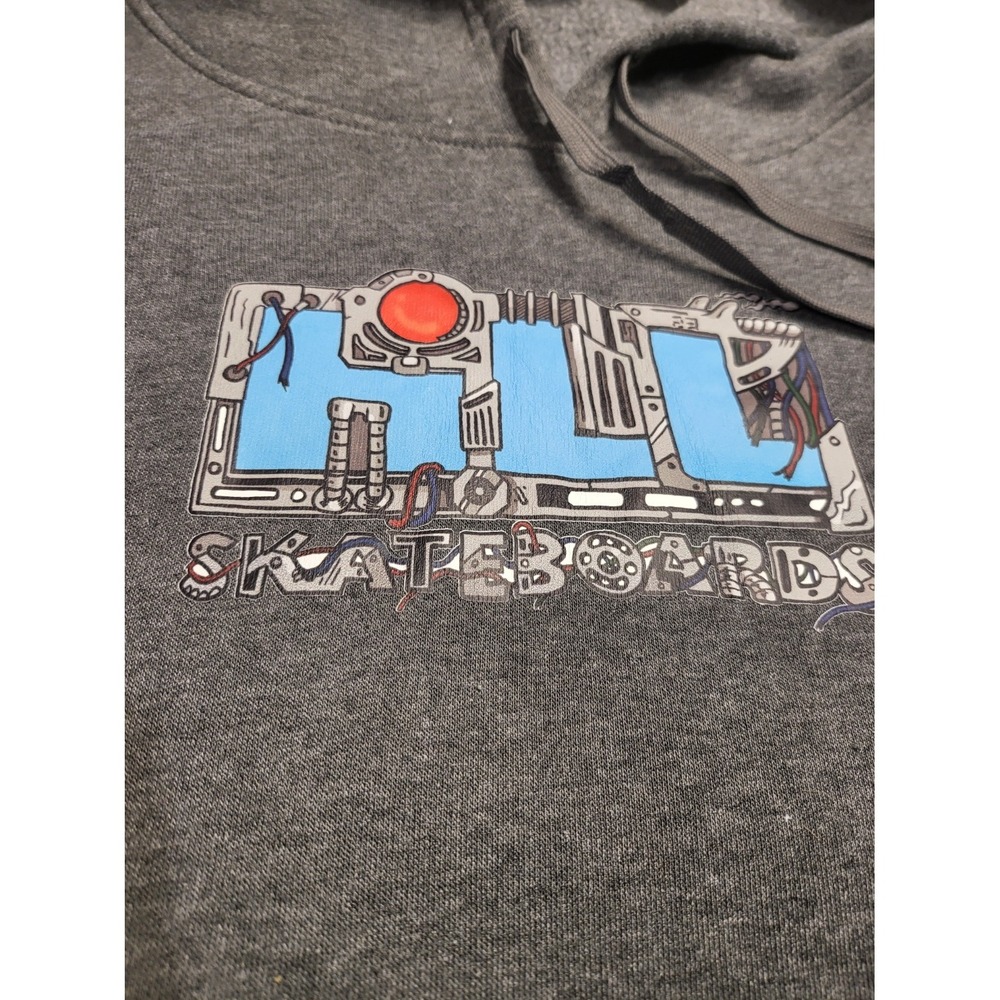Hill Skateboards Frankie Hill Hoodie Charcoal Grey Mark Kowalchuk Art Large - Picture 5 of 7